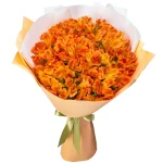 25 оранжевых альстромерий