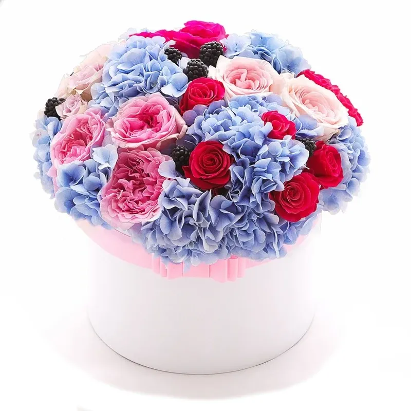 Цветы в коробке Яркость дня